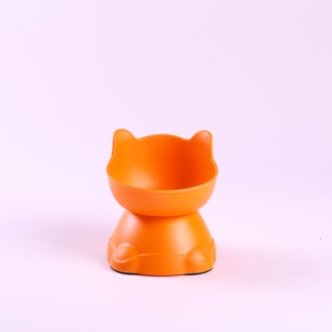 Bol pour chat incliné OEM ODM, antidérapant, en plastique, surélevé, pour nourriture et eau, disponible en plusieurs couleurs - Product Image 3