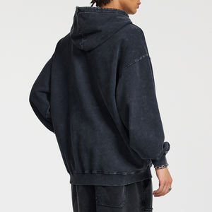 Venta al por mayor de los hombres de peso pesado sudaderas con capucha cómodo Casual de moda estilo de la calle logotipo personalizado hombres sudaderas con capucha para el invierno - Product Image 2