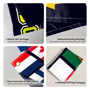 Drapeaux de supporter numériques imprimés pour événements sportifs, bannière en polyester, pour la <span class=keywords><strong>Coupe</strong></span> <span class=keywords><strong>du</strong></span> <span class=keywords><strong>Monde</strong></span> de football 2026, drapeaux de coin transfrontaliers, accessoires de cheering - Product Image 3