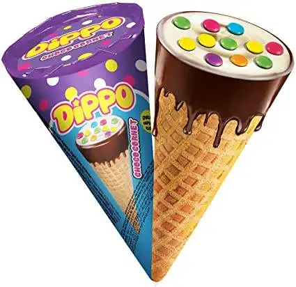 Hete Verkoop Dippo-Choco Verrassing Choco Cornet Met Speelgoed Snoep Speelgoed Set