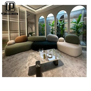 Juego de Muebles de Sala de Estar de Alta Calidad a Precio de Mayoreo, Sofá Cama de Tela para Sala de Espera de Hotel - Product Image 2