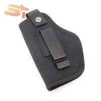 SIKE Sarung Pistol Taktis Luar Ruangan Tahan Aus dari Kulit Sapi, Sarung Pistol Portabel, Sarung Pistol Luar Ruangan, Tak Terlihat