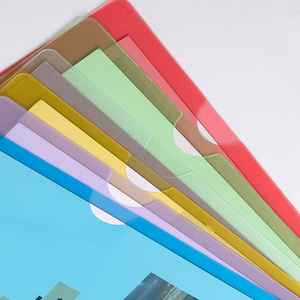 Carpeta de archivos de plástico transparente tipo L tamaño carta <span class=keywords><strong>A4</strong></span> transparente grueso fundas de plástico papel escuela Oficina archivo PP Protector - Product Image 3