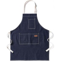 Tablier de coiffure en denim Barber, imperméable, résistant au blanchiment, taille plus, professionnel, veste de coiffeur avec poches, homme femme noir