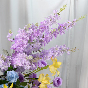 Monet Couleur <span class=keywords><strong>Violet</strong></span> Tenture Murale Fleurs Artificielles Décoration de Mariage Arrangement Photographie <span class=keywords><strong>Peinture</strong></span> à l'Huile Style Sens Avancé - Product Image 3