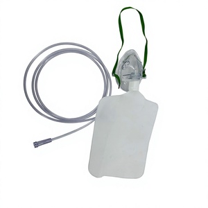 <span class=keywords><strong>Masque</strong></span> jetable non-réutilisable en PVC médical pour l'oxygène, tailles adulte et pédiatrique - Product Image 1
