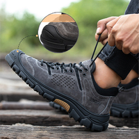 Bottes tactiques pour hommes Chaussures légères en daim durable Chaussures de travail en cuir véritable Bottes du désert à la mode