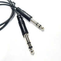 Adaptateur de câble 6.35mm 1/4 "à 3.5mm 1/8" (3 pieds)-prise Jack Audio stéréo TRS mâle à mâle