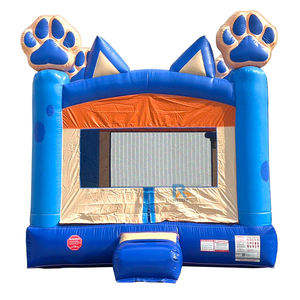 <span class=keywords><strong>Castillo</strong></span> Inflable de PVC con Diseño de Pata de Gato, Divertido <span class=keywords><strong>para</strong></span> Niños, <span class=keywords><strong>para</strong></span> Jardín o Exteriores, Fácil de Instalar, Precio Económico - Product Image 1