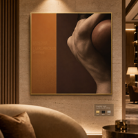 OEM ODM Tableau mural en toile encadré en alliage d'aluminium, Art déco, impression de nus, taille personnalisée, faible MOQ, décoration intérieure pour projets hôteliers