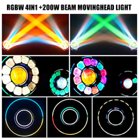 Éclairage de scène professionnel 12x60W RGBW 4-en-1 Effet Bee Eye DMX Zoom CTO Wash Beam LED Moving Head Light avec anneau halo