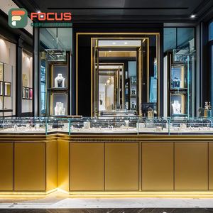 Fabricante de Vitrinas Modernas para Joyería, Exhibidores de Vidrio con Marco de Madera para Mostrador de Centro Comercial - Product Image 5