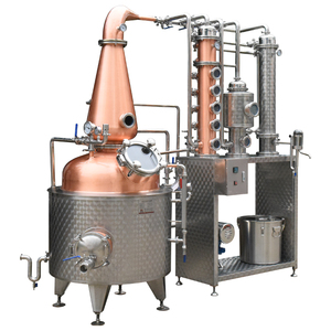 Alambic en cuivre de 200 litres pour la distillation de whisky, avec moteur et chauffage électrique, distillation continue, 4,5 kW/h - Product Image 1