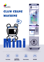 Accepteur de facture de pièce de monnaie de jeu d'amusement bon marché distributeur automatique de jouet machine de jeu de grue de griffe en peluche OEM ours mignon méga mini machines de griffe à vendre