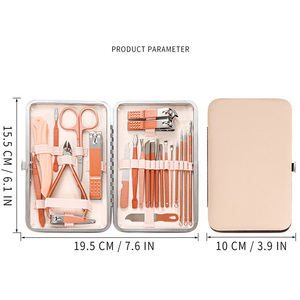 WELLFLYER Ensemble professionnel <span class=keywords><strong>de</strong></span> manucure et <span class=keywords><strong>de</strong></span> pédicure en or rose MS-871 Ensemble <span class=keywords><strong>de</strong></span> soins pour femmes Cadeau Logo personnalisable <span class=keywords><strong>Kit</strong></span> <span class=keywords><strong>de</strong></span> beauté coupe-ongles - Product Image 3