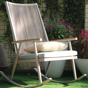 เก้าอี้โยกไม้ธรรมชาติเก้าอี้เลานจ์ไม้ - Product Image 2