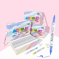 Bestationery – Lot de 168 Marqueurs Acryliques Permanents à Double Pointe Effet Graffiti, Couleurs Étanche, Stylo Peinture Acrylique – Marcador De Color