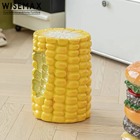 WISEMAX – meuble de maison créatif en résine plastique, tabouret rond, chaise hamburger donut, canapé, table d'appoint pour salon