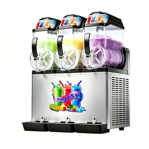 Commercial 110V 220V <b>Slushie</b> <b>Machine</b> New Large Capacity 3*12L Double Tanks Frozen Drinks Ice Beverage Dispenser - Product Image 1
