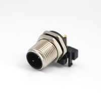 Conectores Codificados M12 para Montaje en Panel Dongguan, Arnés de 2 Pines, IP67/IP68, Resistentes al Agua, Contacto de Cobre, Clasificación 10A/6A, Longitud Personalizada