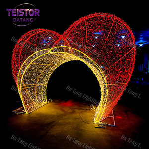 Lumière LED personnalisée en forme de cœur pour la décoration extérieure de la Saint-Valentin - Product Image 2