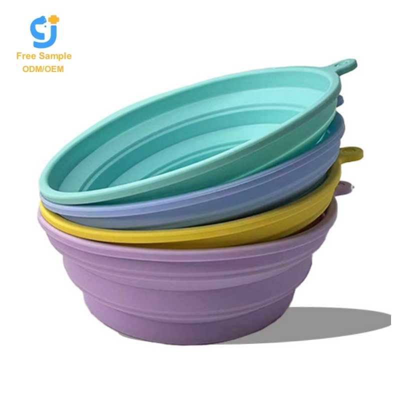 Portable Foldable Pet Bowls Silicone and