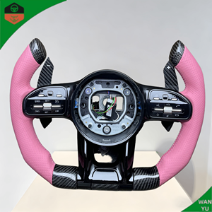 Volant de direction <span class=keywords><strong>F1</strong></span> en fibre de carbone personnalisé pour Mercedes Benz W204 W205 CLE GLC A45 - Product Image 1