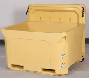 旋转模制鱼手提袋运输和储物箱容器塑料大鱼冷却器箱