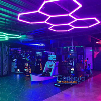 Éclairage hexagonal LED RGB étanche à assembler soi-même avec commande vocale/application/télécommande pour un CRI élevé 95 AC100-240V pour une utilisation en chambre