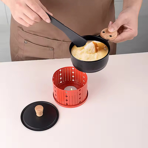 Grille à <span class=keywords><strong>fromage</strong></span> portable en métal, mini réchaud à café, poêle à griller antiadhésive avec support <span class=keywords><strong>pour</strong></span> bougie, nouvelle poêle à beurre <span class=keywords><strong>pour</strong></span> barbecue - Product Image 3
