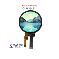 Layar Bulat 2.1" 2.4" 2.8" 480*480 MIPI/Spi/ RGB Modul LCD Layar Lingkaran Opsional dengan Sentuh Kapasitif