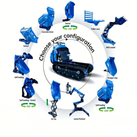 Chargeuse sur chenilles T550 haute performance avec mélangeur frontal, moteur diesel, capacité de charge de 200 kg, facile à utiliser