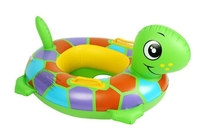Dessin animé populaire forme animale Pvc anneau de bain bateau flotteur flamant canard gonflable bébé infantile natation flotteur anneau pour 3-6 ans