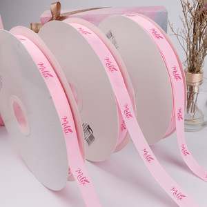 Tùy Chỉnh 1.5 Inch Kỳ Nghỉ Trang Trí Bow Valentine Của Ngày Giáng Sinh In Satin Hoa Ribbon Cung Với Logo - Product Image 4