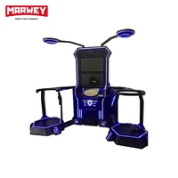 Marwey Immersive Entertainment Console de jeu VR pour 2 joueurs, jeux 9D, plateforme de réalité virtuelle, simulateur de machine