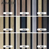 Panneau mural acoustique rainuré en bois VELL OEM en MDF plaqué bois, insonorisant, pour la vente en gros