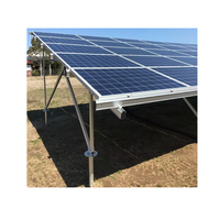 Systèmes de montage solaire au sol personnalisés, supports de fixation en aluminium pour panneaux solaires, systèmes de fixation par vis au sol pour panneaux solaires