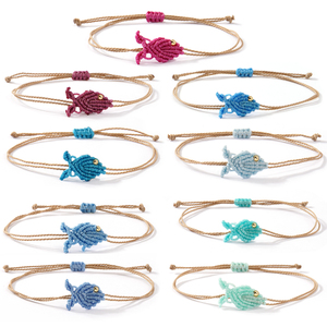 Bracelet en corde tressée fait main Resoul, réglable, style macramé, bijou bohème pour l'été, la plage, accessoire de surf pour <span class=keywords><strong>femme</strong></span> - Product Image 3