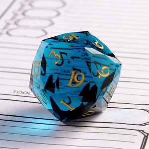 Nhà Máy Bán Buôn Bí Ẩn Dnd Đá Quý Xúc Xắc 1Pcs Đa Diện Đa Diện Đá Tự Nhiên D20 Xúc Xắc D & D RPG Thủy Tinh Xúc Xắc Cho Bảng Trò Chơi - Product Image 2