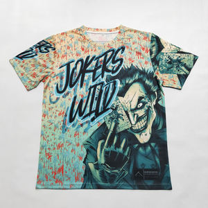 T-shirt de sublimation en polyester 100%, vêtements de sport pour hommes, t-shirt de performance personnalisable, vente en gros - Product Image 1