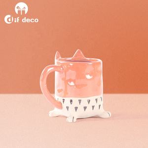 Taza de café de cerámica con forma de zorro y Animal, nuevo diseño - Product Image 3