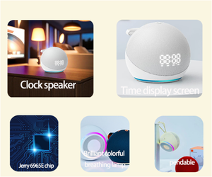 Altavoz Inteligente <span class=keywords><strong>Alexa</strong></span> Dot de 5.ª Generación, Más Vendido, con Iluminación LED RGB, Subwoofer Inalámbrico de Escritorio, Base Portátil, Nuevo - Product Image 5