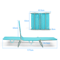 Chaise de plage pliable et réglable à trois positions Offre Spéciale