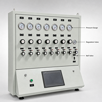 Gabinete Mezclador de Gases Multicanal, Sistema de Mezcla de Gases con hasta 8 Entradas de Gas para Pruebas Ambientales en Laboratorio
