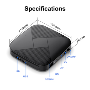 Bán buôn <span class=keywords><strong>Android</strong></span> 14 4k TVBOX media player 2GB RAM 8GB 32GB 64GB ROM wifi6 2.4G 5g 100m Quad core Amlogic s905l3 giá rẻ TV Box - Product Image 6