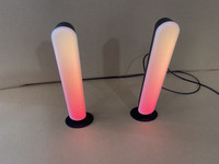 Lampe de sol en PVC RGB, alimentée par USB, lumière d'ambiance LED de bureau, contrôle par application, fonctions vocales, pour le gaming