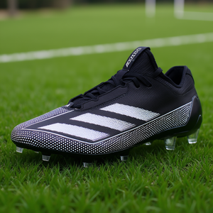 อาดิดาส อดิเซโร อิเล็กทริก.1 รองเท้าฟุตบอลผู้ชายสีดำคอร์ แบล็ค คลาวด์ ไวท์แบบผูกเชือกน้ำหนักเบาระบายอากาศได้ดีพื้นรองเท้า TPU สำหรับฤดูร้อน - Product Image 2