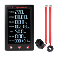 Medidor de Electricidad Monofásico con Pantalla Digital Peacefair, Instrumentos de Medición de Detección de Energía de Alta Precisión de Grado Industrial