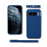 Coque de Téléphone Antichoc en Silicone Liquide pour Google Pixel 3 3A 4 4A 5 5A 6 7 8 9 Pro, Étui Arrière Souple en TPU