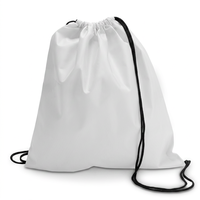 Sac d'emballage en nylon tissé résistant aux déchirures avec cordon de serrage pour impression personnalisée, idéal pour les articles promotionnels et l'emballage de marchandises pour la vente au détail.